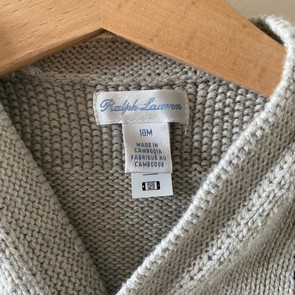 POLO RALPH LAUREN
Baby Boys Combed Cotton V-Neck Cardigan - Picture 3 of 3